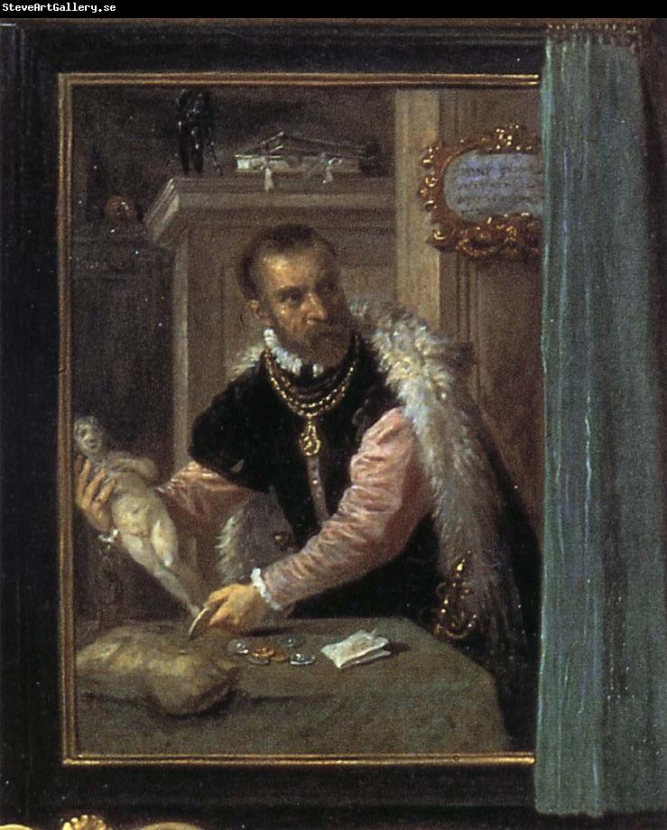 David Teniers Details of Archduke Leopold Wihelm's Galleries at Brussels